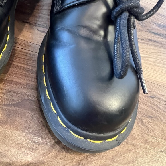 Dr. Martens Clemency 8 Eye Boots Black Smooth Leather Women's US 11 Heeled - Picture 13 of 16
